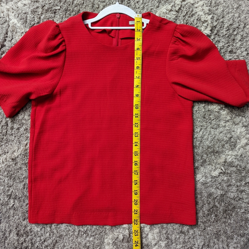 H &M Red Puff Short Sleeve - Picture 8 of 8